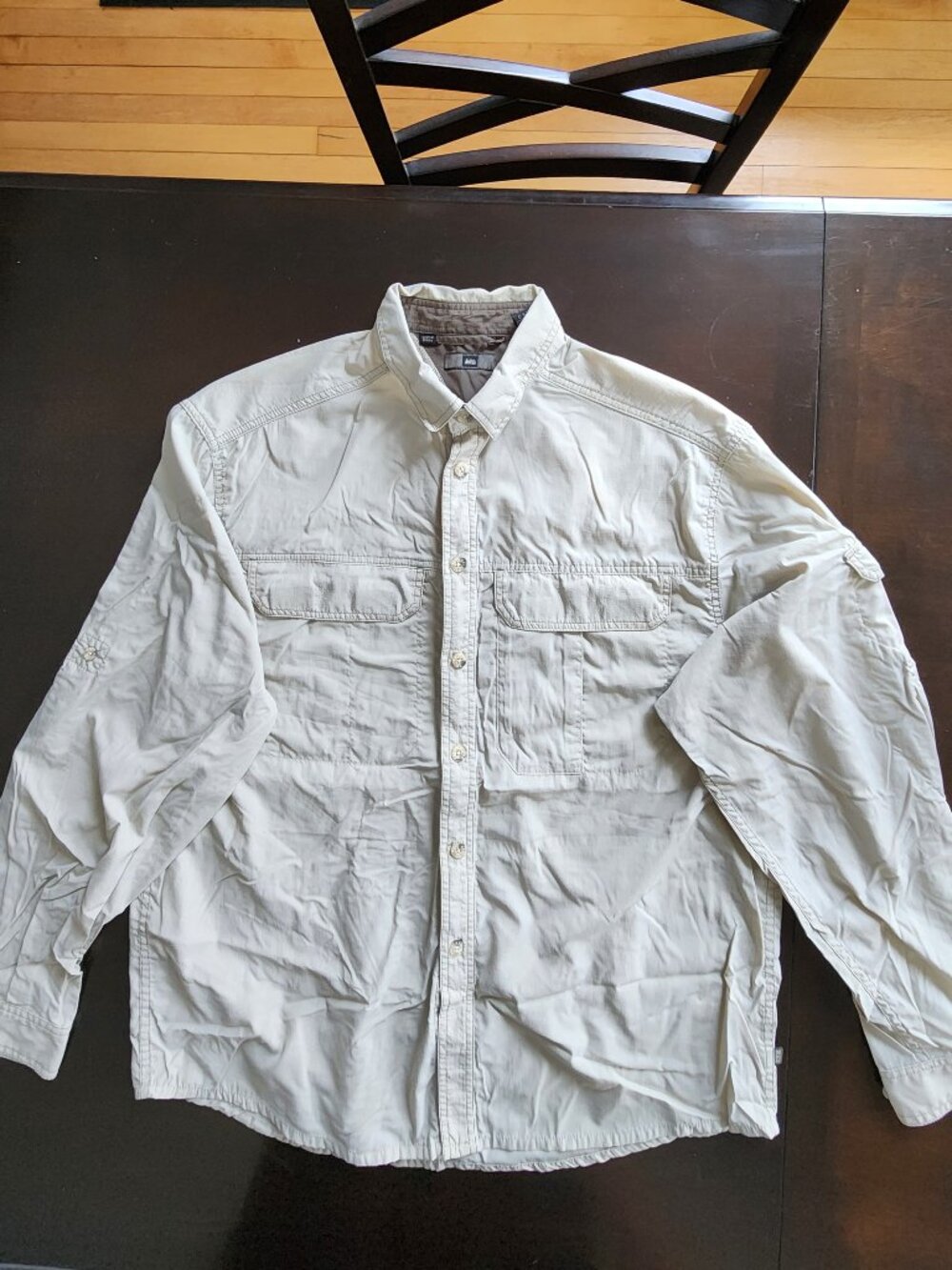 REI Co-op Sahara Long-Sleeve Solid Shirt - Men's Large Tan